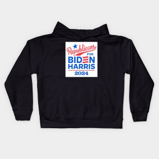 Republicans For Biden 2024 Kids Hoodie